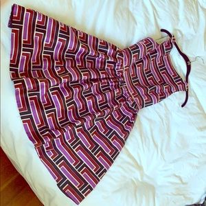 Kate Spade Size 00 geometric print cocktail dress